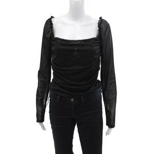 Ambitionist Womens Fancy Thong Bodysuit - Black Size XL